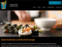 Tablet Screenshot of happyfishsushi.com